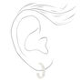 Silver 15MM Mini Braided Hoop Earrings,