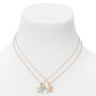Gold Embellished Starfish Pendant Necklace Set - 2 Pack,