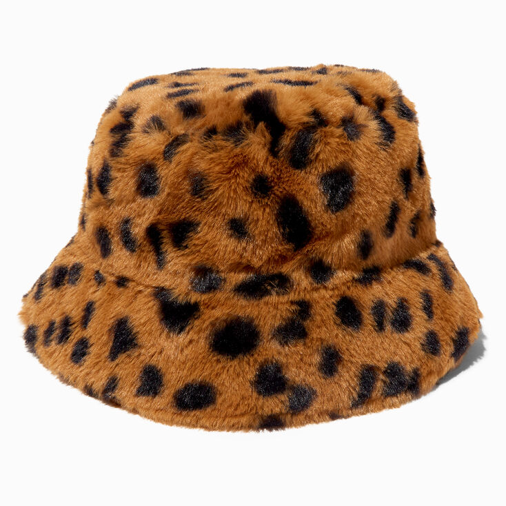 Krønike Necessities Indflydelsesrig Cheetah Print Plush Bucket Hat | Icing US
