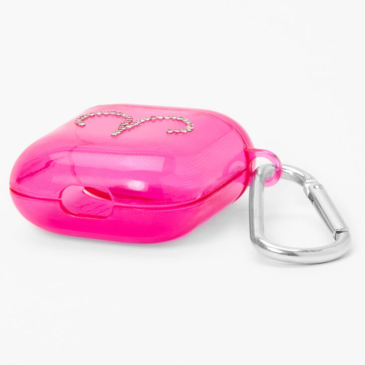 Pink Aries Zodiac Earbud Case Cover - Compatible with Apple AirPods&reg;,