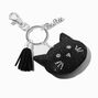 &quot;Bestie&quot; Bling Black Cat Keychain,
