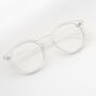Frosted Round Clear Lens Frames - Purple,