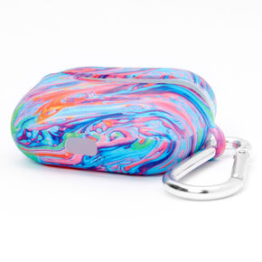 Rainbow Marble Silicone Earbud Case Cover - Compatible with Apple AirPods pro&reg;,