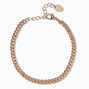 Gold 3MM Curb Chain Link Bracelet,