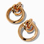 Gold-tone Intertwined Drop Earrings ,