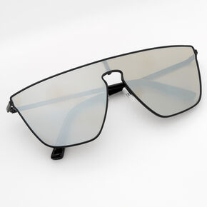 Gray Shield Sunglasses - Black,