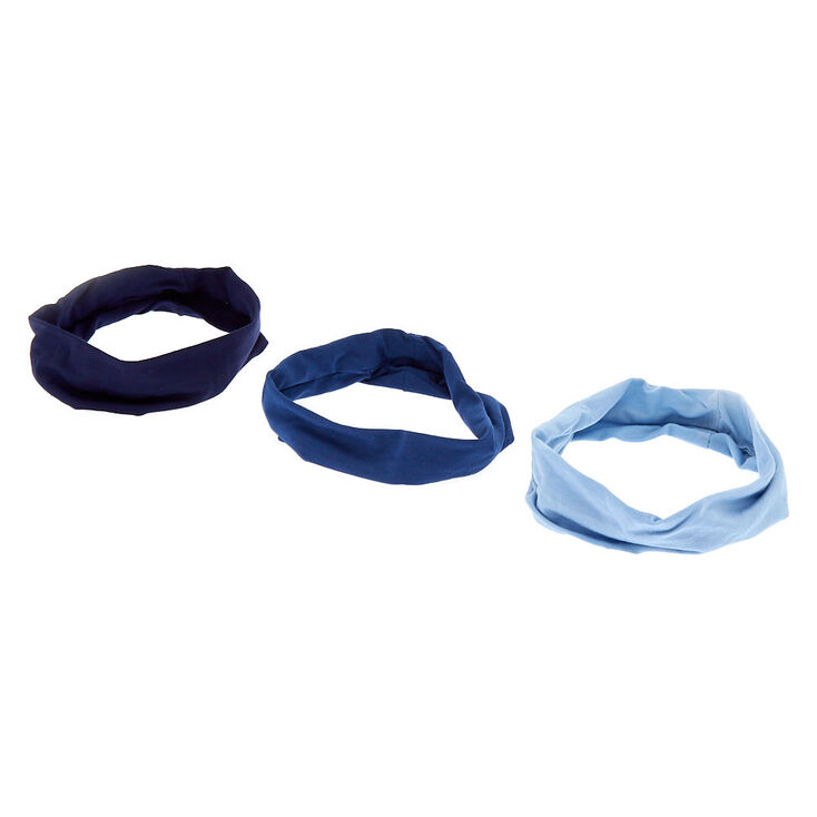 Ocean Tone Headwraps - Blue, 3 Pack,