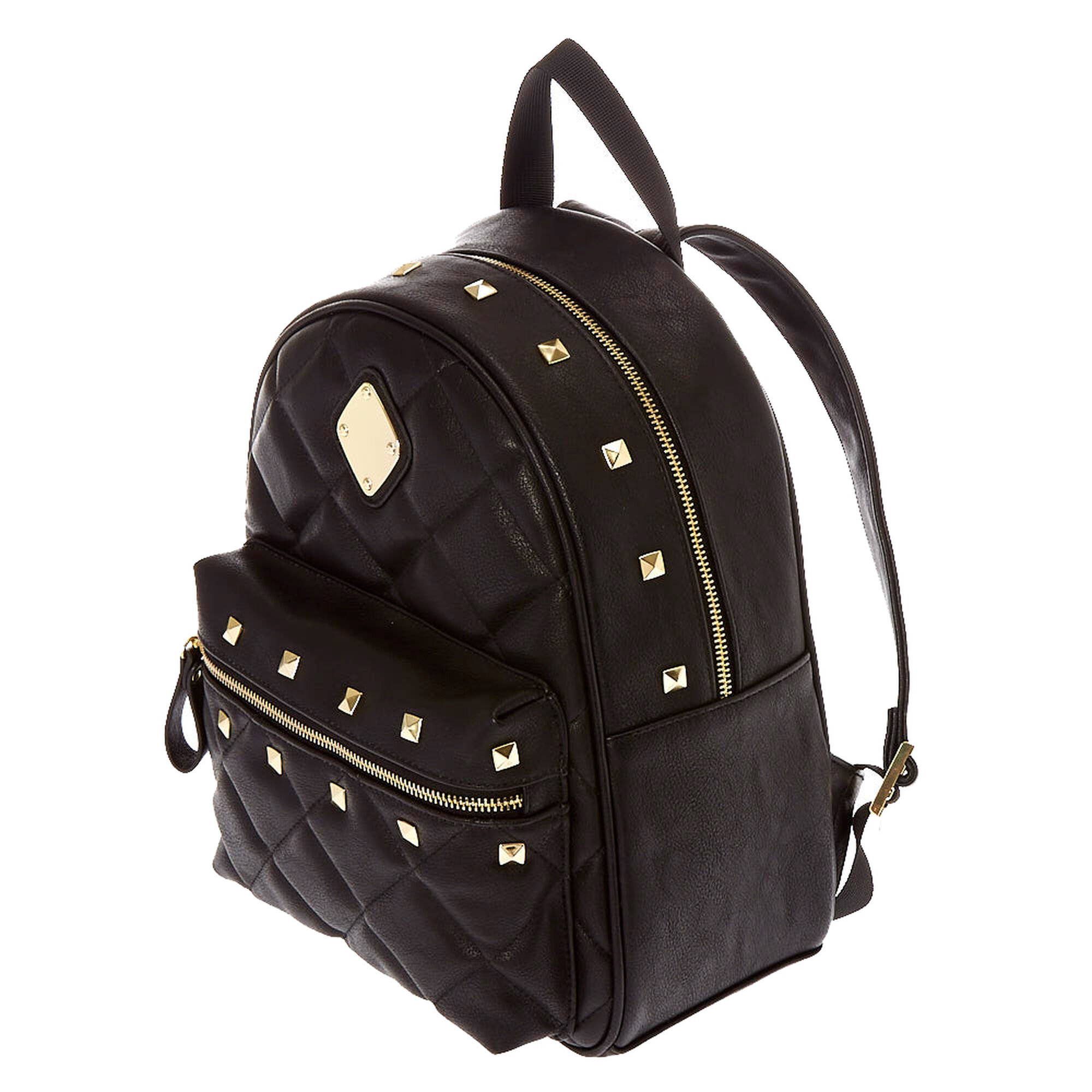 Faux Leather Studded Midi Backpack | Icing US