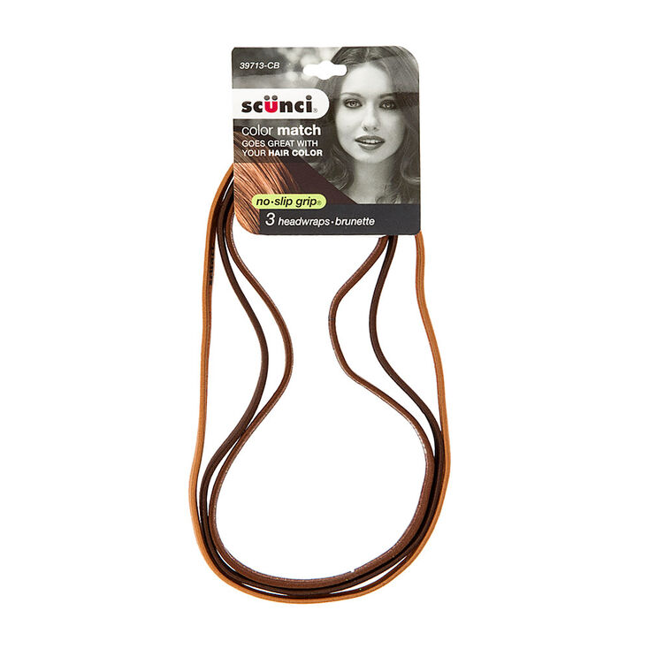 Brunette Color Match Thin Headwraps,