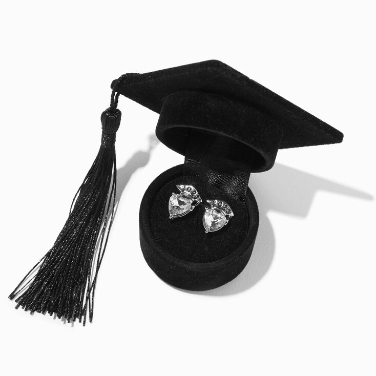 2023 Graduate Stud Earrings in Mortarboard Gift Box,