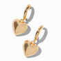 Gold-tone Heart 20MM Hoop Earrings,