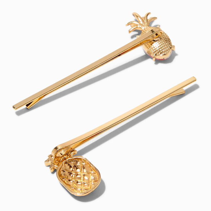 Crystal Pineapple Hair Pins - 4 Pack,