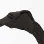 Satin Knotted Headband - Black,