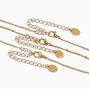 Gold &amp; Black Medallion Necklaces - 3 Pack,
