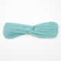 Polka Dot Pleated Knotted Headwrap - Mint,