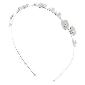 Pearl Flower Headband - White,