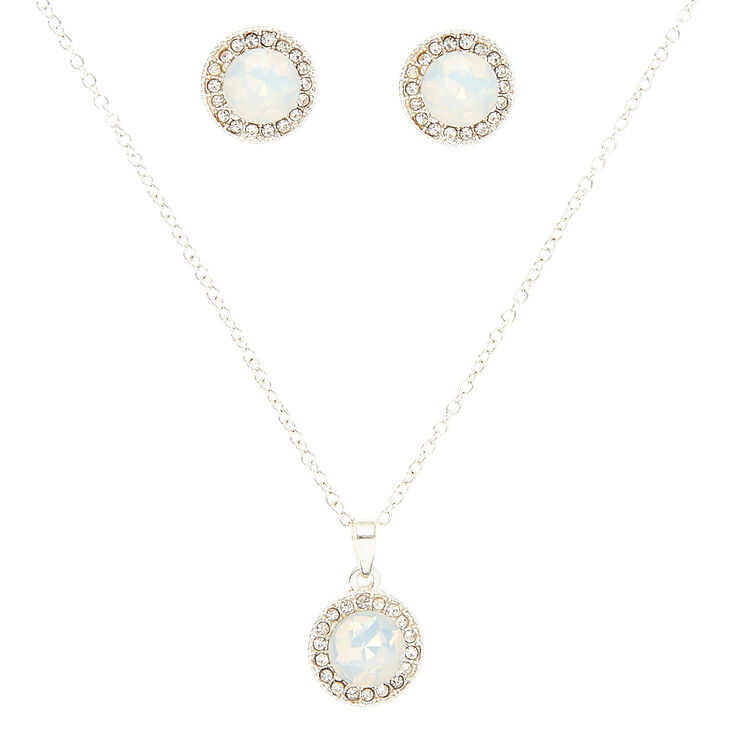 Opal Pave Jewelry Set,