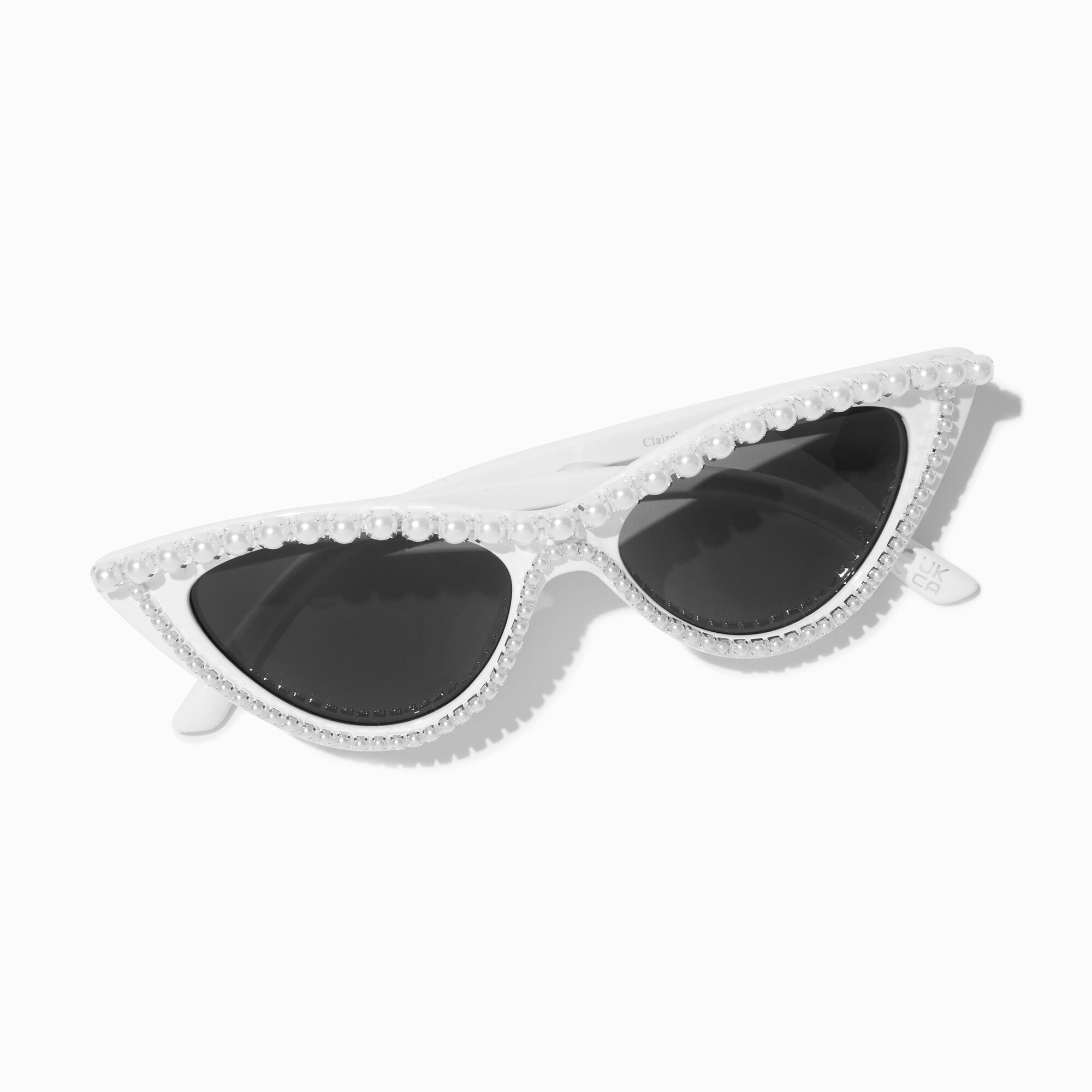 Pearl Trim Cat Eye Sunglasses Icing US