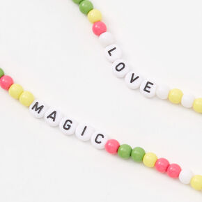 Bright Pastel Faux Hair Beads - 2 Pack,