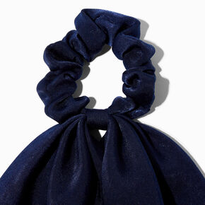 Navy Small Hair Scrunchie Scarf,