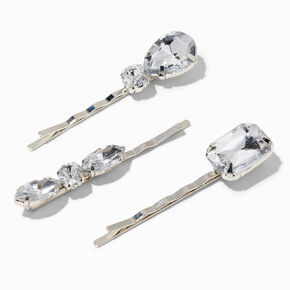 Glam Crystal Bobby Pins - 6 Pack,