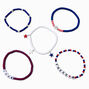 &quot;Freedom&quot; Beaded Stretch Bracelet Set - 5 Pack,