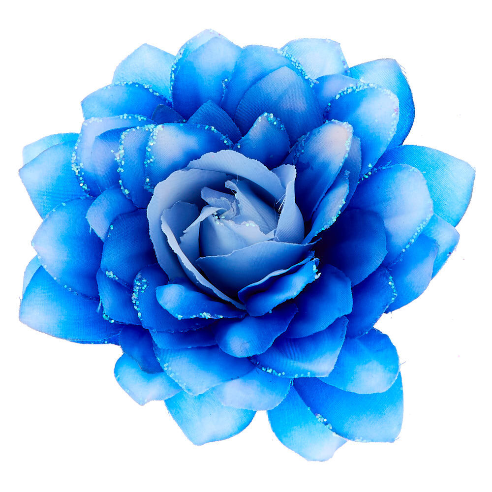 blue flower clip
