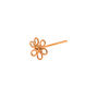 Sterling Silver Rose Gold 22G Wired Flower Nose Stud,