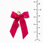 Pink Ribbon Bow 4&quot; Drop Earrings,