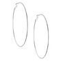 Silver 80MM Hoop Earrings,
