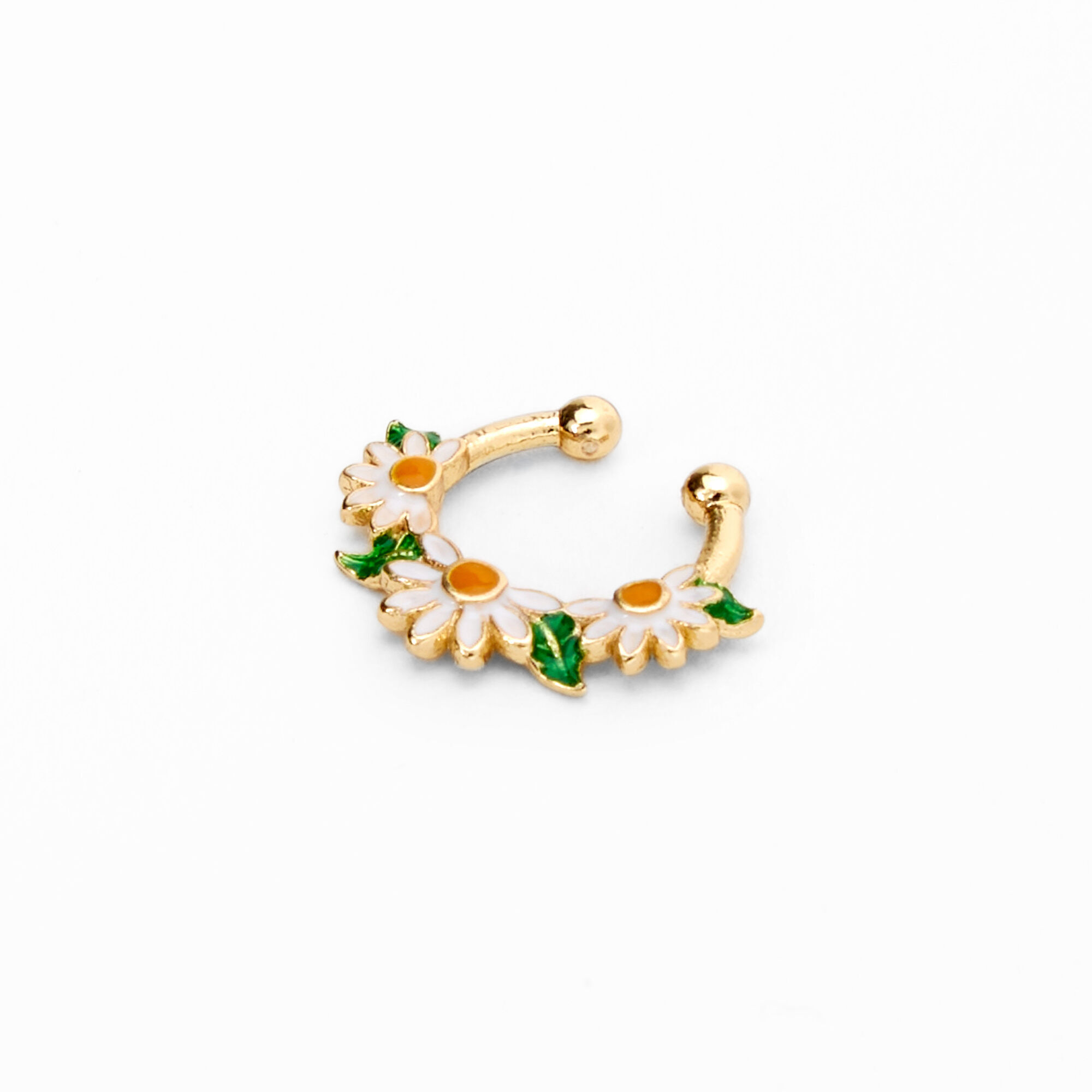 Faux septum nose ring sales