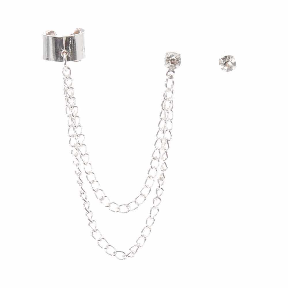 Silver Connector Earrings Icing US