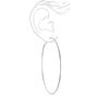 Silver 80MM Hoop Earrings,