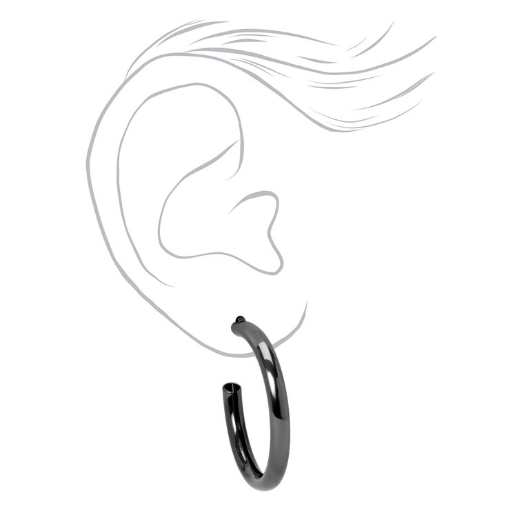 Mixed Metal 70MM Hoop Earrings - 3 Pack,