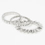 Silver Spikes Stretch Bracelets - 3 Pack,