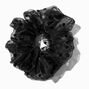 Giant Black Polka Dot Hair Scrunchie,