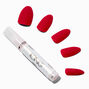 Matte Magenta Stiletto Vegan Faux Nail Set - 24 Pack,