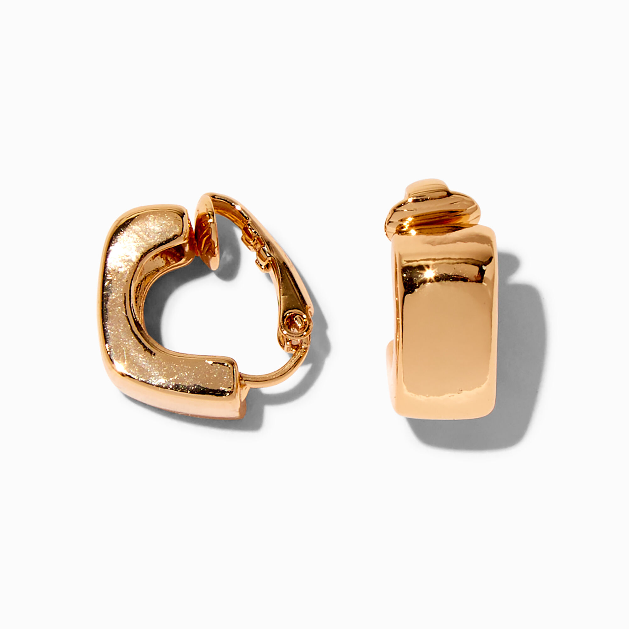 Chunky clip on hoop earrings online