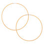Gold 60MM Textured Hoop Earrings,