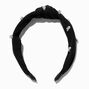 Beaded Skulls Black Knotted Headband,
