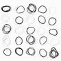 Black &amp; Clear No More Snag Mini Hair Ties - 1000 Pack,