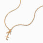 Gold Zodiac Symbol Pendant Necklace - Sagittarius,