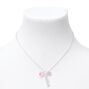 Silver Zodiac Charm Pendant Necklace - Aquarius,