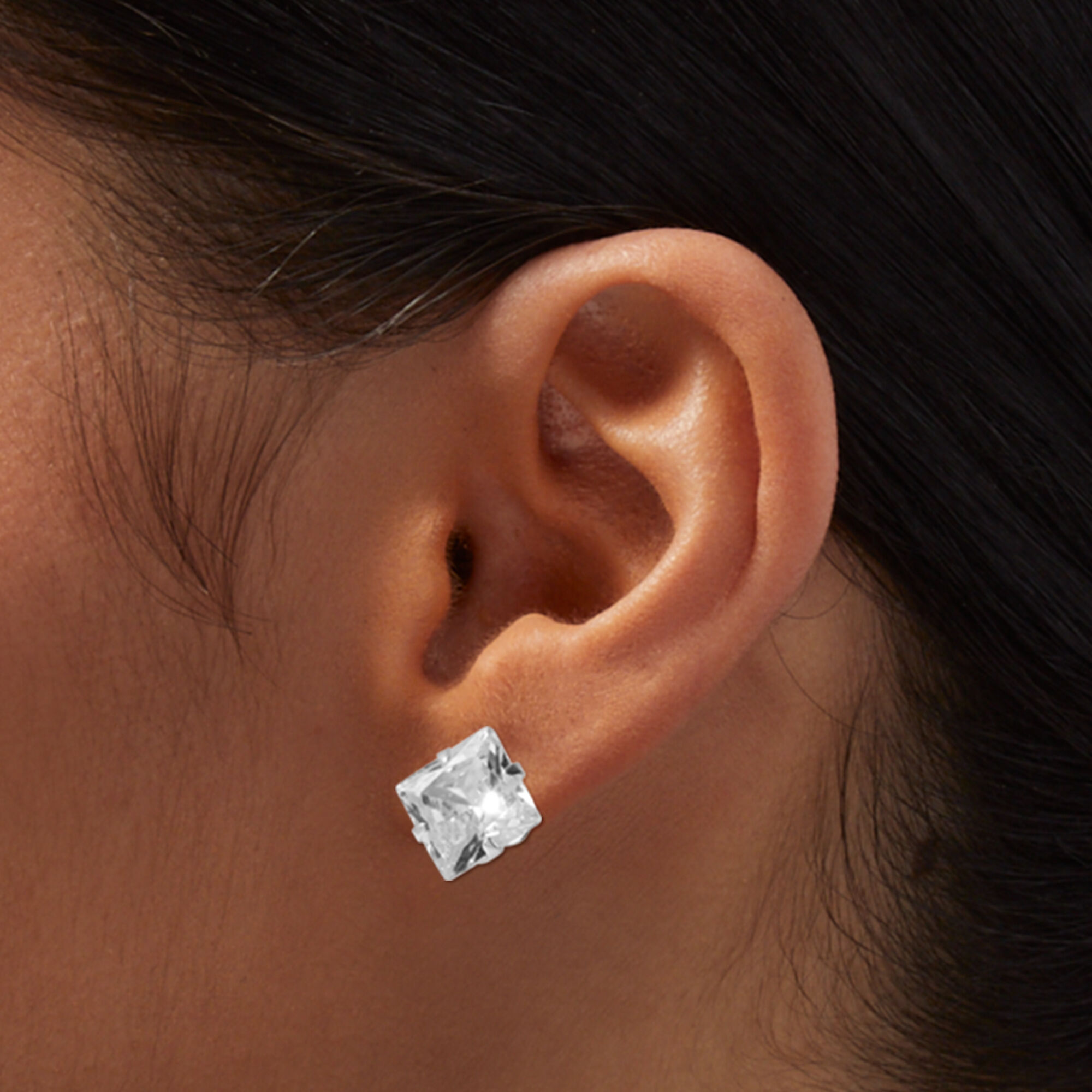 10mm cubic zirconia shop stud earrings