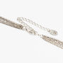 Silver Celestial Y-Neck Multi Strand Necklace - Blue,