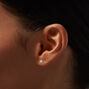Laboratory Grown Diamond Star Burst Sterling Silver Stud Earrings 0.10 ct. tw.,