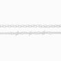 Silver Barbed Wire Choker Necklaces - 2 Pack,