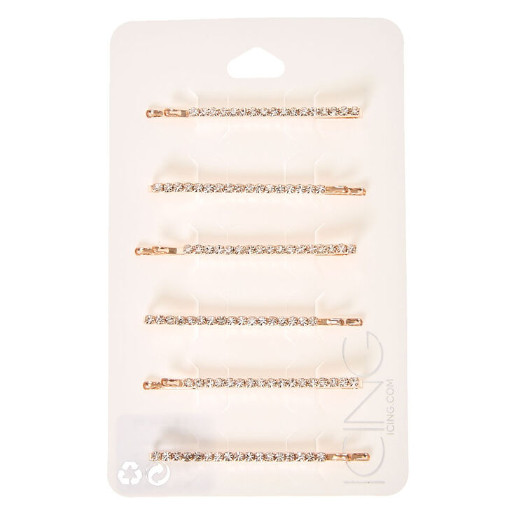 Rose Gold Linear Hair Pins,
