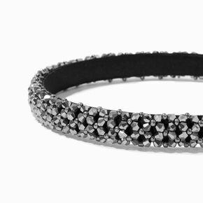 Black Hematite Crystal Embellished Headband,