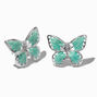 Mint Thread Butterfly Stud Earrings,